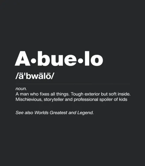 Mens Funny Dictionary Definition Fathers Day Gift Grandpa Abuelo