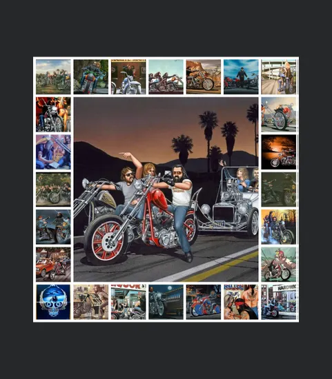 Motorcycles David Mann Art Collection