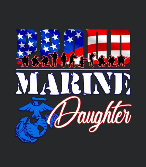 Proud Marine Daughter Patriotic Usa Military 2020