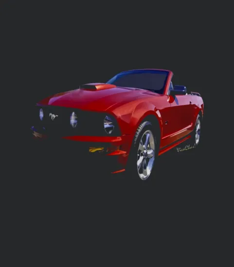 Red Mustang Convertible