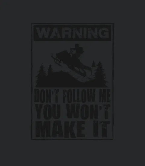 Snowmobiling Warning Sign