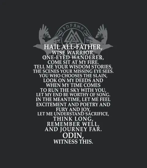 Viking Prayer Norse Mythology T Valhalla