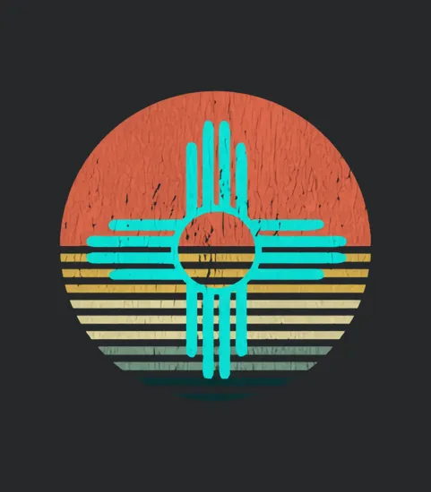 Vintage New Mexico Turquoise Zia