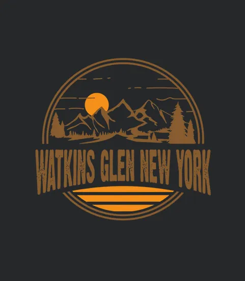 Vintage Watkins Glen New York Mountain