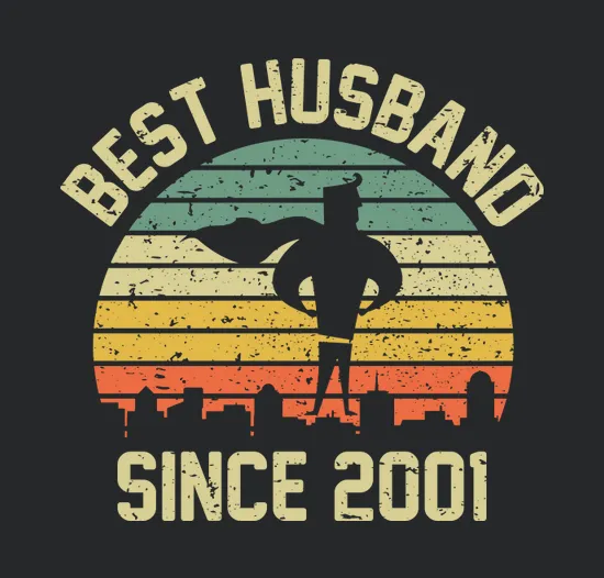 Wedding Anniversary Best Husband Since 2001