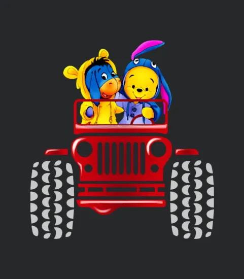 Winnie The Pooh Tiger And Eeyore Jeep