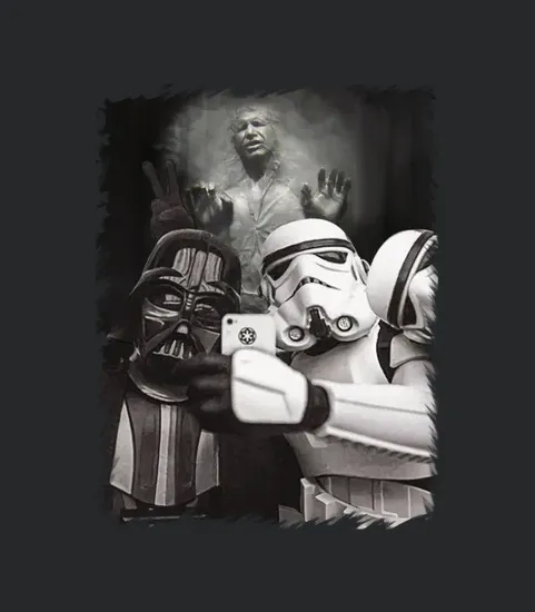 Star Wars Vader Trooper Han Solo Selfie