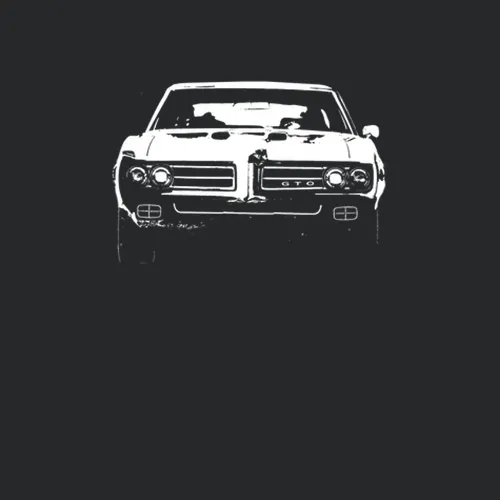 1969 Gto Grill View Faded Charcoal Grey