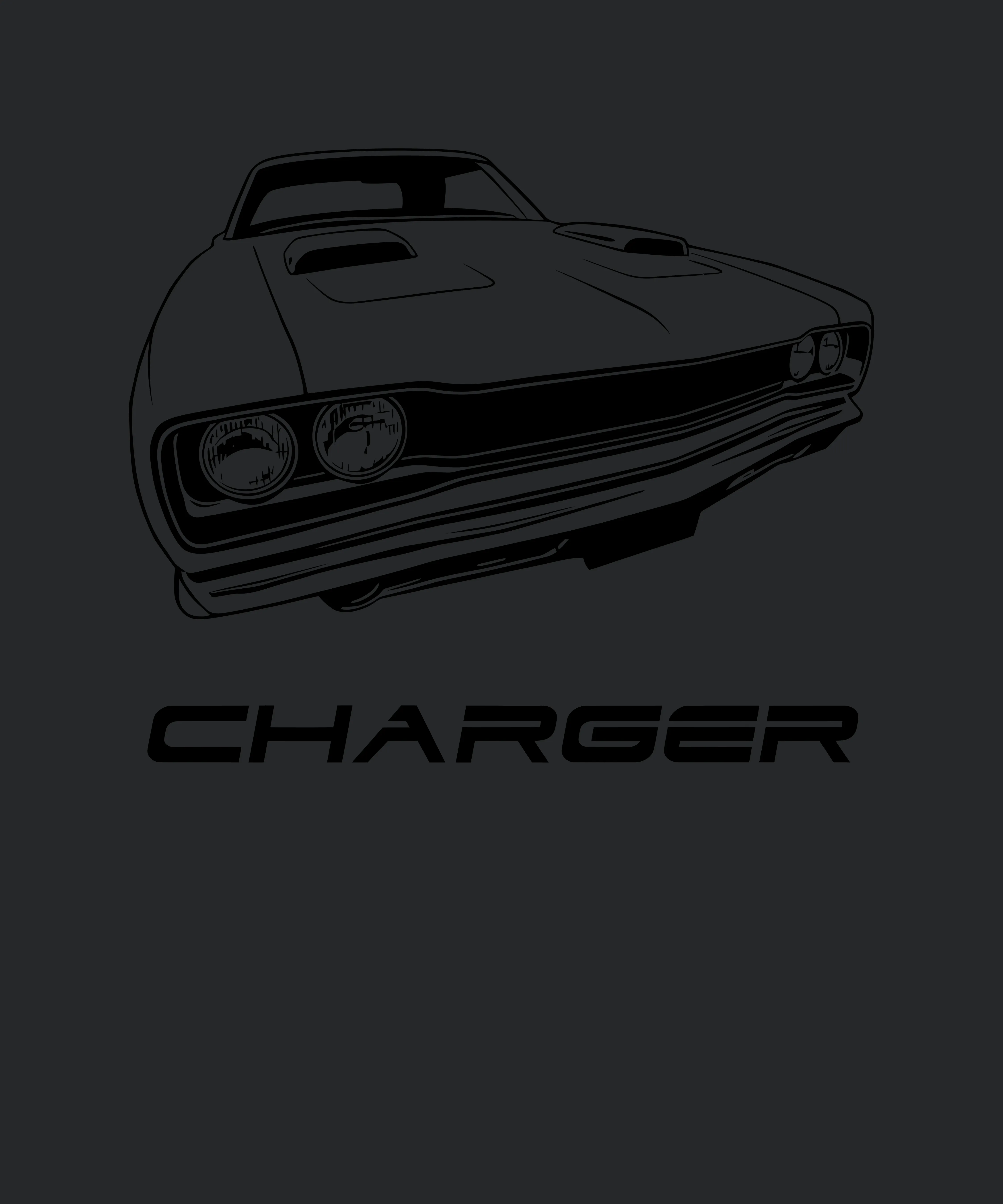 Dodge Charger On Red