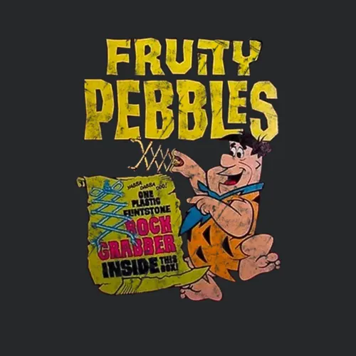 Fruity Pebbles Fred Flinstone Cereal Food Vintage