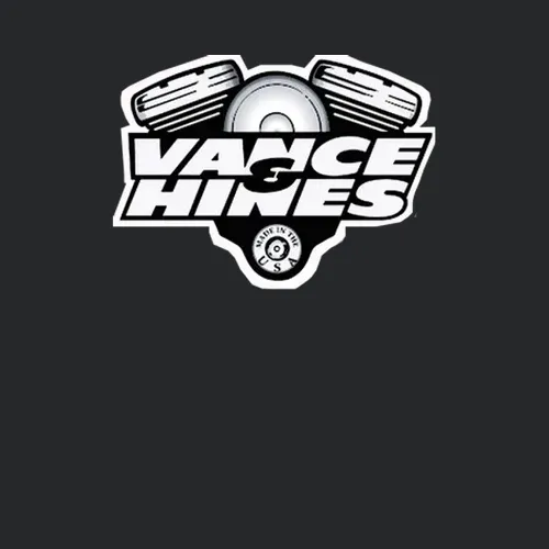 Vance And Hines Performance Motorcyle Exhaust Custom Logo Blackt