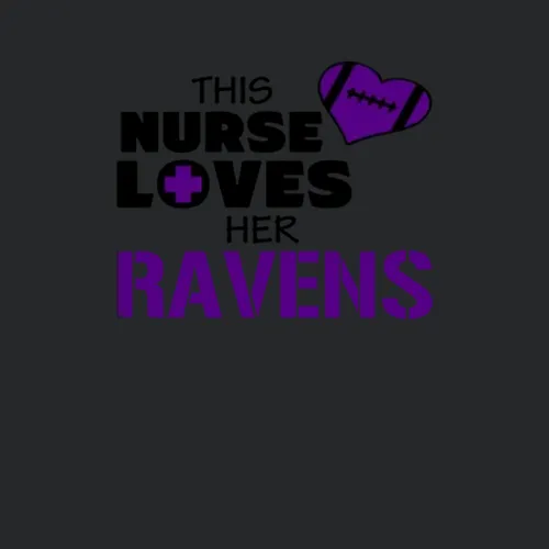 This Nurse Loves Her Ravens Football Baltimore Ravens Team Colors Ladies