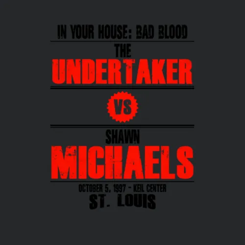 The Undertaker Vs Shawn Michaels In Your House Retro Look