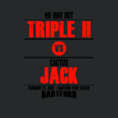 Triple H Vs Cactus Jack No Way Out Retro Look