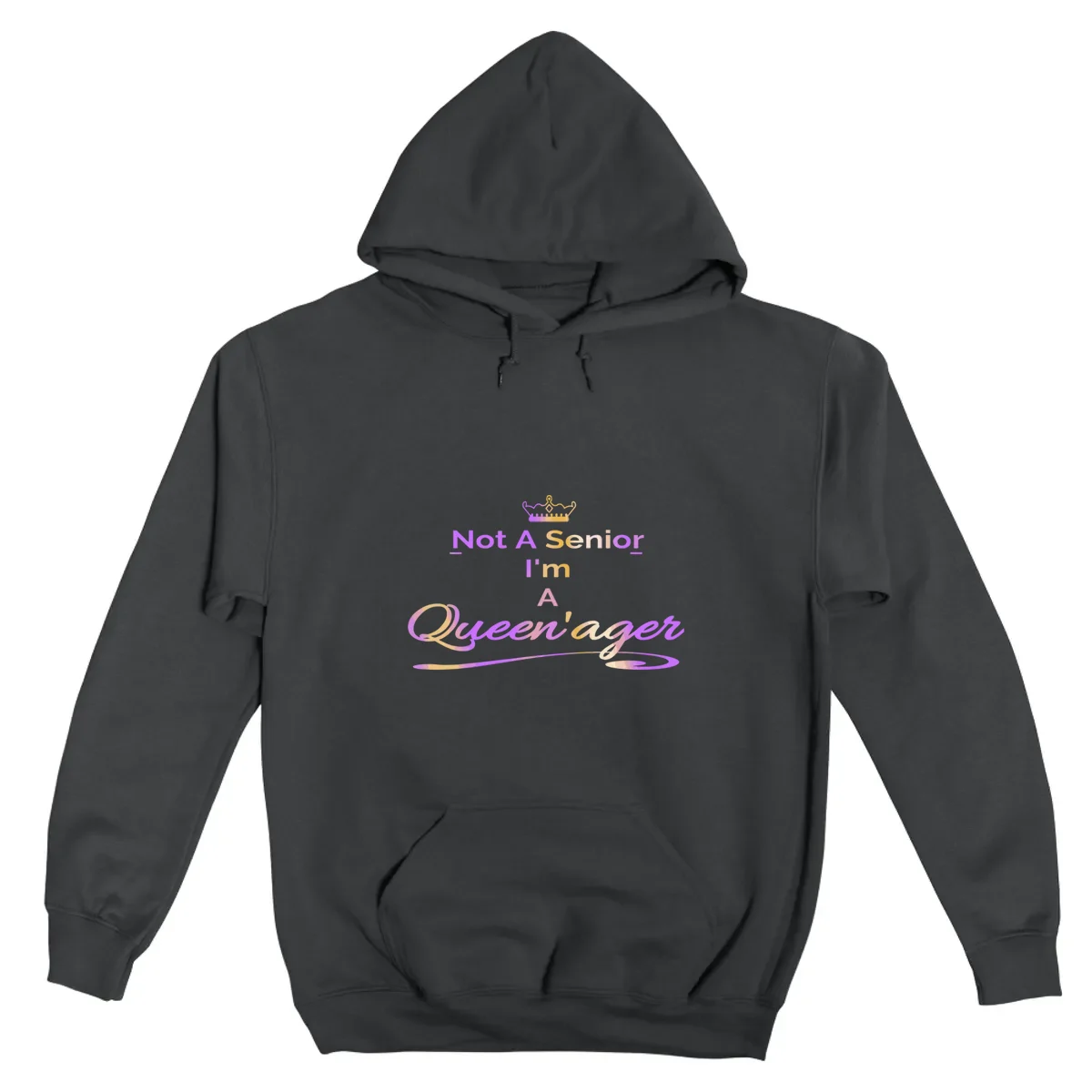 Queenager Not A Senior Not Old Grandma Womens Gif