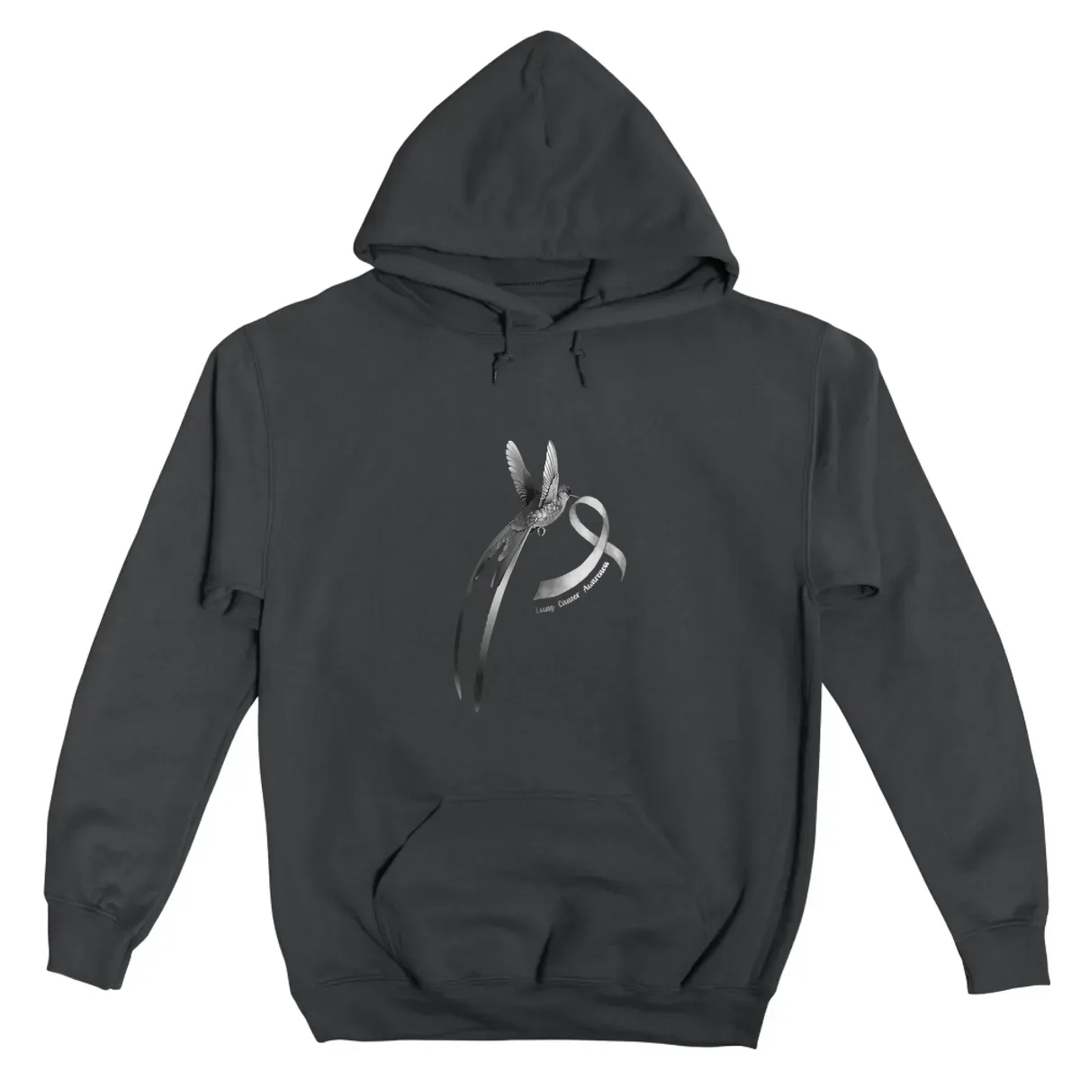 Bird White Ribbon Lung Cancer Awareness