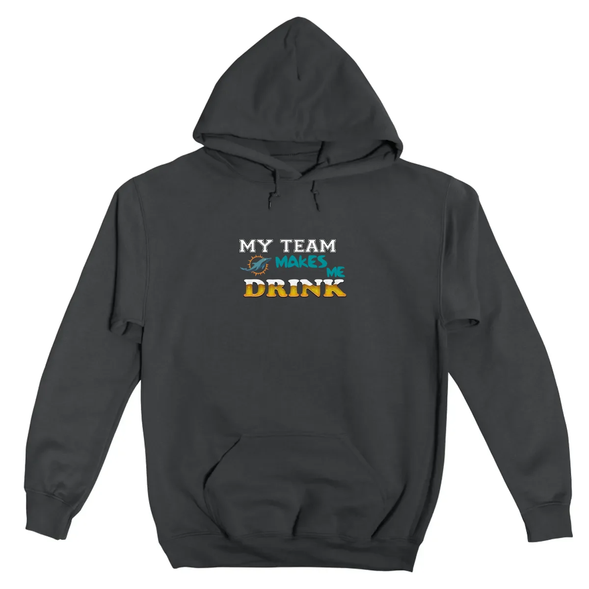 Miami Dolphins Miami Dolphins Tshirtdolphins T Shirtmiami Dolphins My Team Makes Me Drink