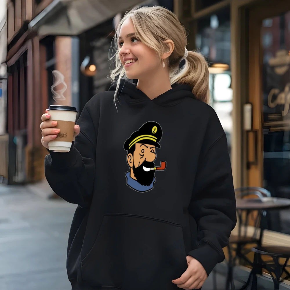 Captain Haddock Tintin Cartoon Comic Mens Premium