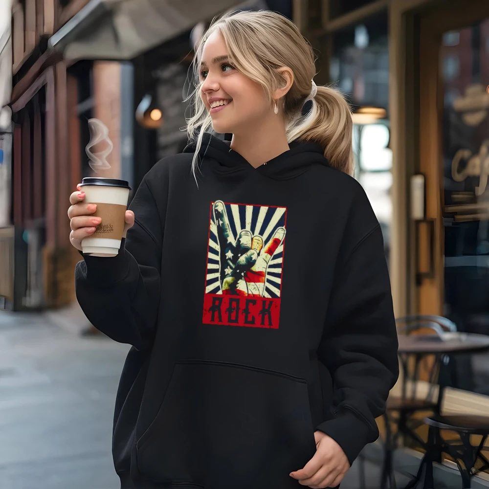 Vintage Rock Concert Band Poster 70s 80s Retro Horns