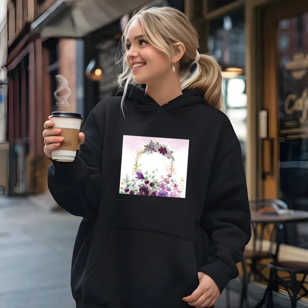 Watercolor Purple Floral Tumbler