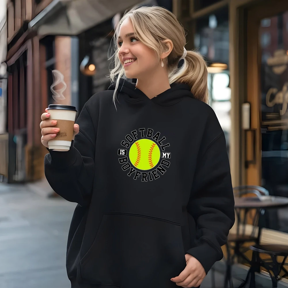 Softball Is My Boyfriend Funny Cool Sports Shirts