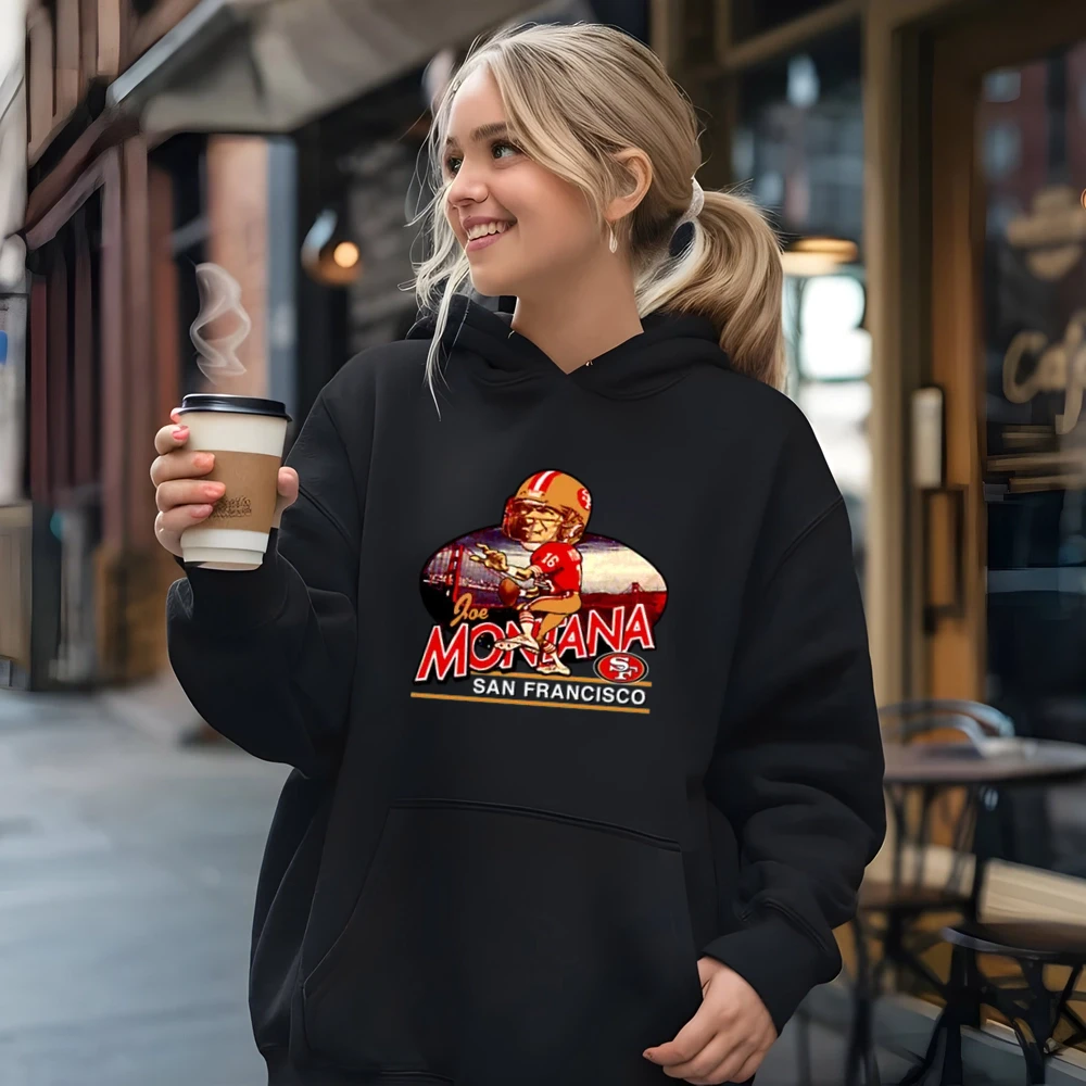 Joe Montana Retro Football Caricature