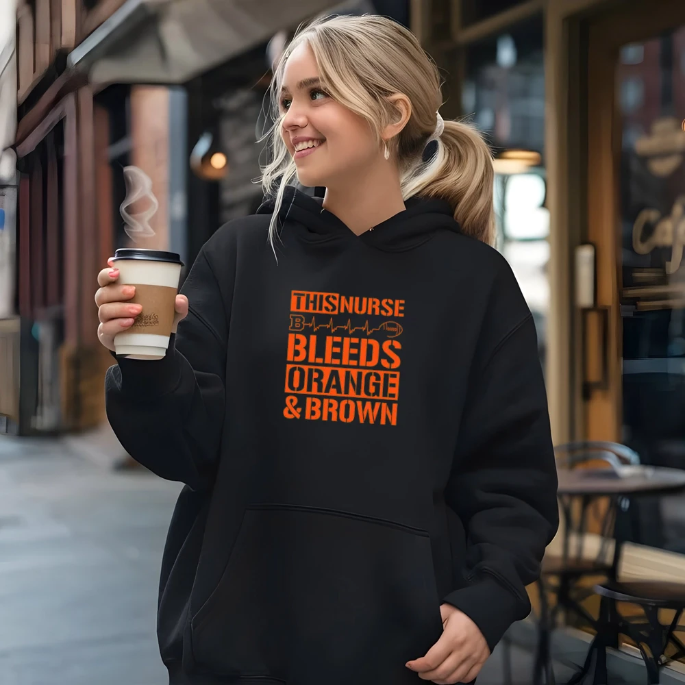 This Nurse Bleeds Orange And Brown Football Cleveland Browns Team Colors