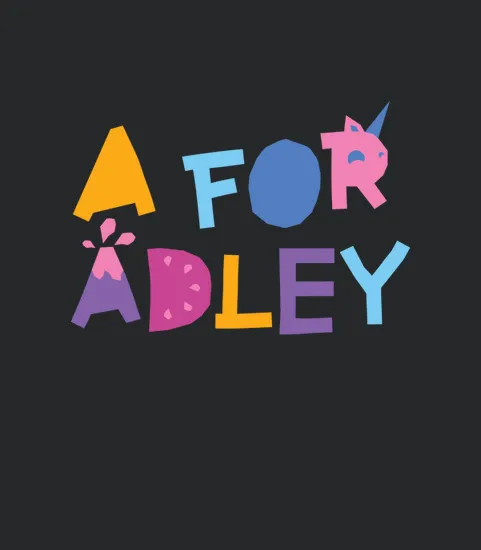 A For Adley Simple Art Design
