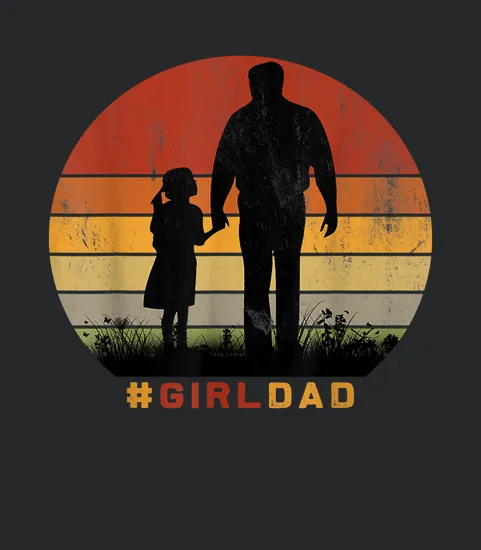 Girldad Girl Dad Father Andamp Daughter Retro Basketball Gift