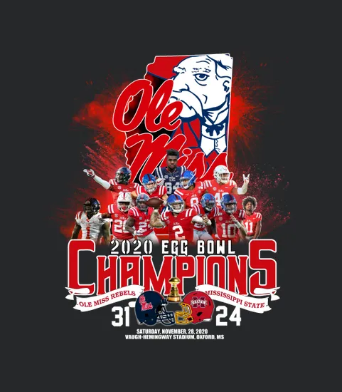 Ole Miss 2020 Egg Bowl Champions Ole Miss Rebels Vs Mississippi State