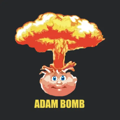 Adam Bomb Garbage Pail Black