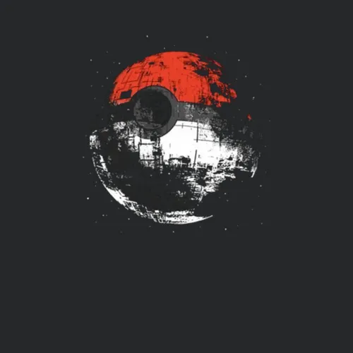 Pokeball Deathstar Funny Pokemon Star Wars Mash Up