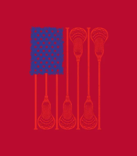 Lacrosse Usa Flag
