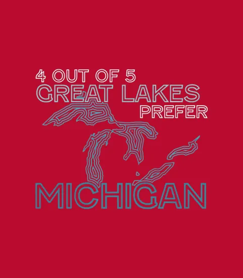 4 Out Of 5 Great Lakes Prefer Michigan Pride Funny