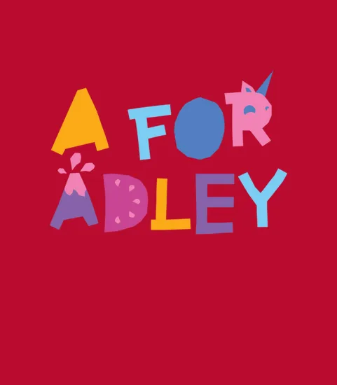 A For Adley Simple Art Design