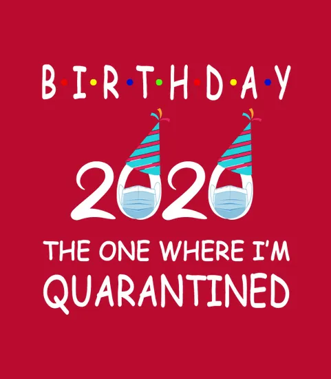 Birthday 2020 Quarantined Funny Gift Idea Delicate