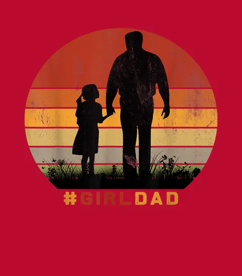 Girldad Girl Dad Father Andamp Daughter Retro Basketball Gift