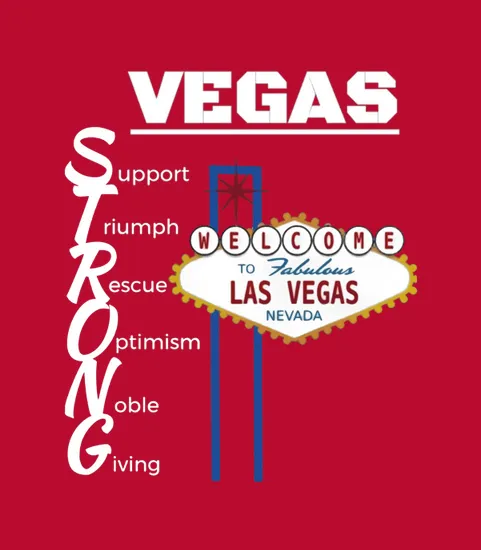 Vegas Strong Las Vegas Nevada Character Traits Tee