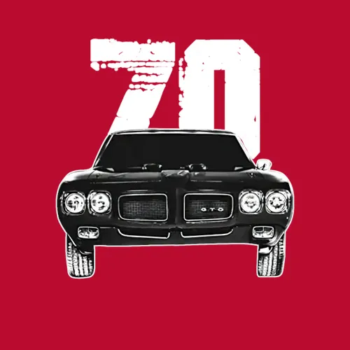1970 Pontiac Gto Front Grill View With Year