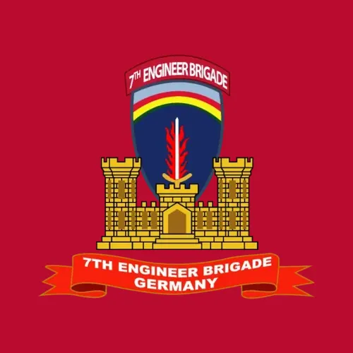 Army 7th Engineer Brigade W Tab Germany Eng Br Rib