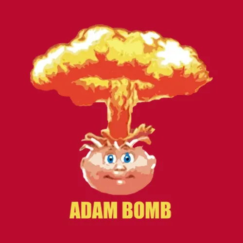 Adam Bomb Garbage Pail Black