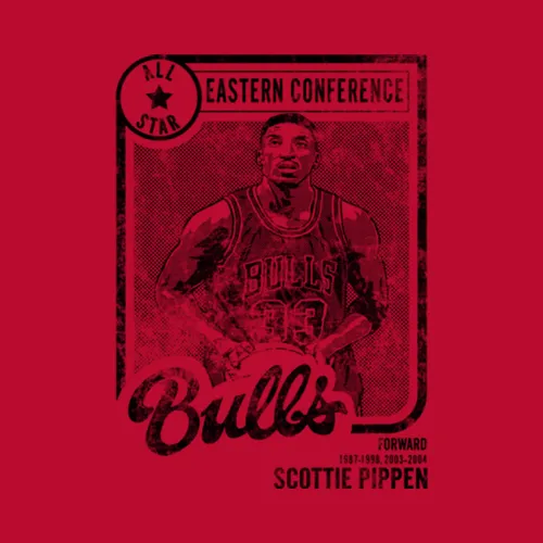 Scottie Pippen All Star Forward Retro Trading Card Chicago Basketball