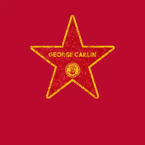George Carlin Walk Of Fame Comedian Comedy Worn Look Cool Fan