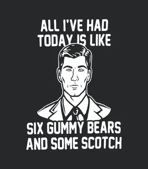 All Ive Had Today Is Like Six Gummy Bears And Some Scotch
