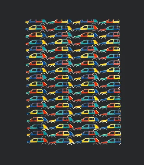 Car Silhouette For Vw Golf Mk3 Harlequin Enthusiasts Graphic