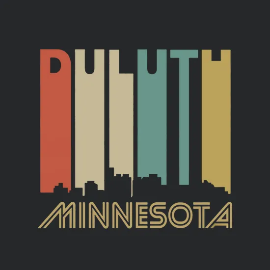 Retro 1970s Style Duluth Minnesota