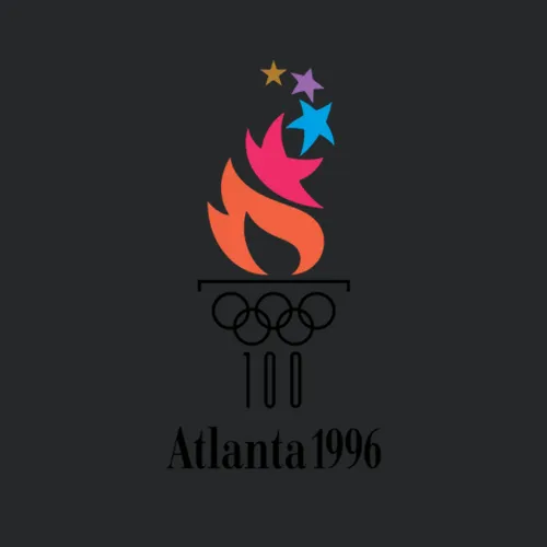 Atlanta Summer 1996 Olympics Retro Logo World Olympiad Event