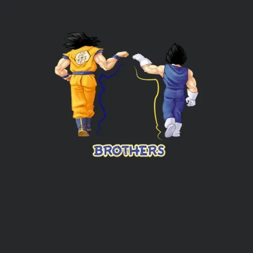 Bros Goku And Vegeta Fist Bump Dragon Ball Z Fine Xsm 6xl