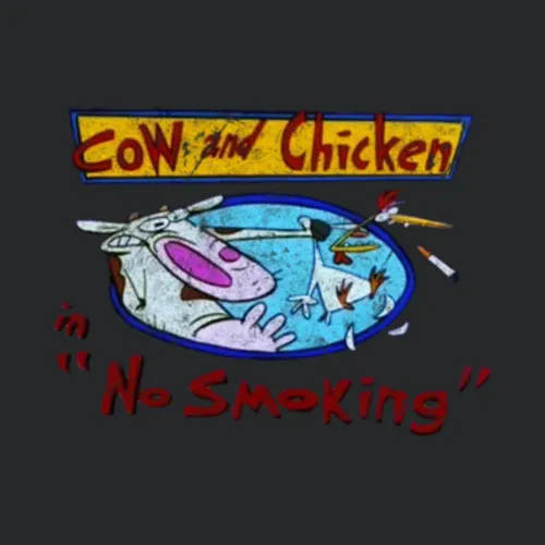 Cow And Chicken No Smoking 90s Cartoon