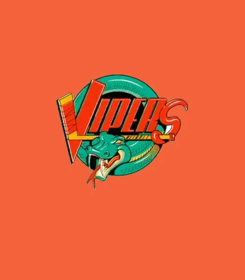 Detroit Vipers Vintage Hockey Logo